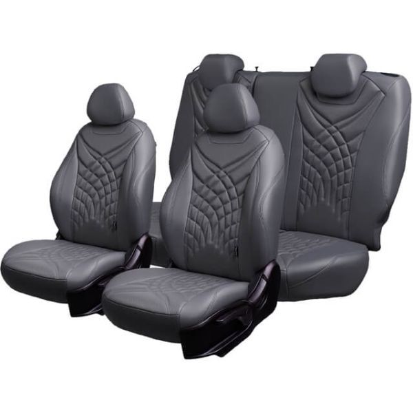 Чехлы Премиум Экокожа Байрон Президент|Жук на Volkswagen Amarok (2010+)